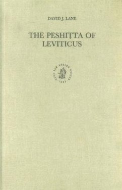 The Peshiṭta of Leviticus - Lane