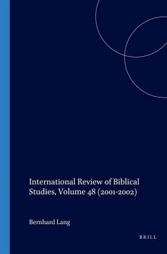 International Review of Biblical Studies, Volume 48 (2001-2002) - Lang, Bernhard (Hrsg.)