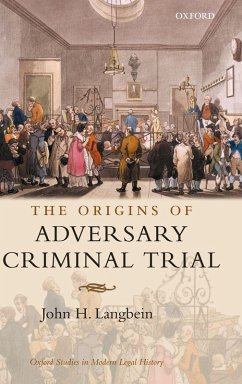 Cover The Origins of Adversary Criminal Trial
