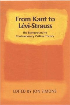 From Kant to Levi-Strauss - Simons, Jon