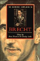 The Cambridge Companion to Brecht - Thomson, Peter / Sacks, Glendyr (eds.)
