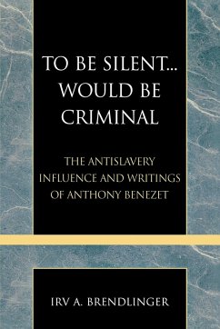 To Be Silent... Would be Criminal Cover To Be Silent... Would be Criminal