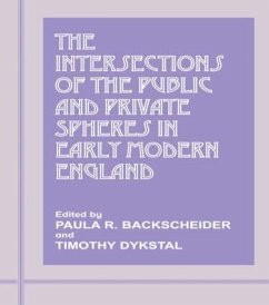 The Intersections of the Public and Private Spheres in Early Modern England - Backscheider, Paula R. / Dykstal, Timothy (eds.)