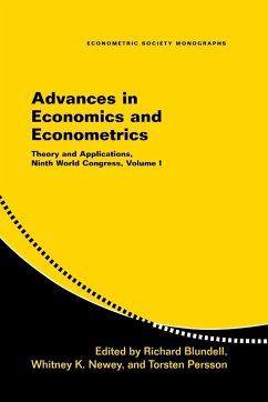 Advances in Economics and Econometrics - Blundell, Richard / Newey, Whitney K. / Persson, Torsten (eds.)