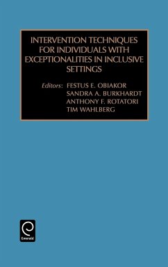 Intervention Techniques for Individuals with Exceptionalities in Inclusive Settings - Obiakor, F.E. / Burkhardt, S.A. / Rotatori, A.F. / Wahlberg, T. (eds.)