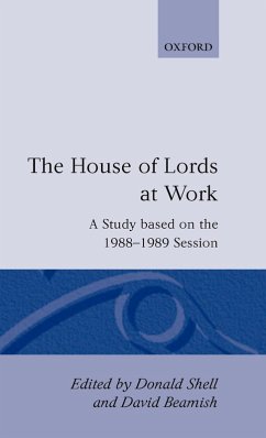 Cover The House of Lords at Work