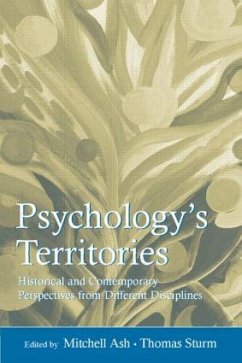 Psychology's Territories - Ash, Mitchell; Sturm, Thomas