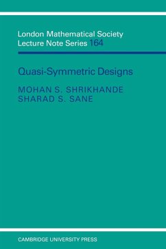 Quasi-Symmetric Designs - Shrikhande, Mohan S.