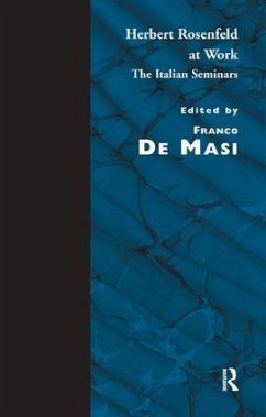 Cover Herbert Rosenfeld at Work