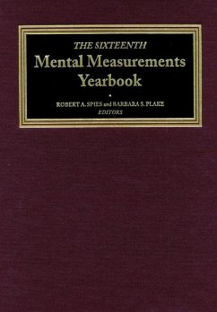 The Sixteenth Mental Measurements Yearbook - Buros Center