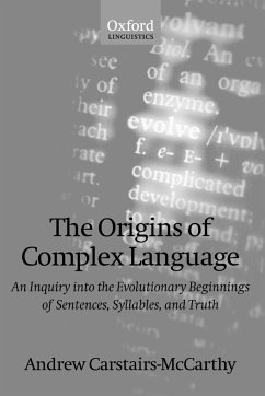 The Origins of Complex Language - Carstairs-Mccarthy, Andrew