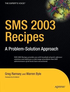SMS 2003 Recipes - Ramsey, Greg;Byle, Warren
