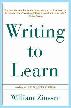 Writing to Learn Rc (Perennial Library) - Zinsser, William