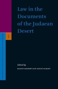 Law in the Documents of the Judaean Desert - Katzoff, Ranon / Schaps, David (eds.)