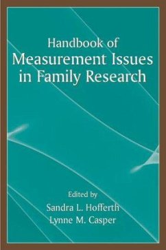 Handbook of Measurement Issues in Family Research