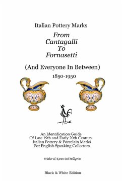 Cover Italian Pottery Marks From Cantagalli To Fornasetti (Black and White Edition)
