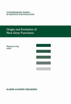 Origin and Evolution of New Gene Functions - Manyuan Long (Hrsg.)