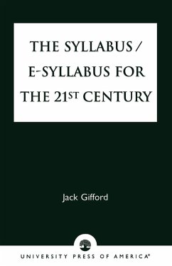 The Syllabus/E-Syllabus for the 21st Century - Gifford, Jack