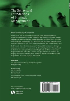 The Behavioral Foundations of Strategic Management - Bromiley, Philip