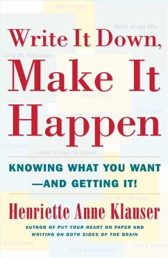 Write It Down Make It Happen - Klauser, Henriette Anne