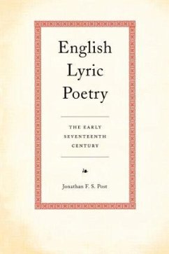 English Lyric Poetry - Post, Jonathan