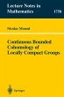 Continuous Bounded Cohomology of... - Bild 1