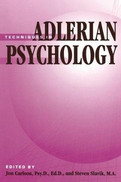 Techniques In Adlerian Psychology - Carlson, Jon; Slavik, Steven