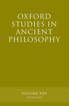 Oxford Studies in Ancient Philosophy - Sedley, David