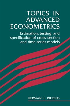 Topics in Advanced Econometrics - Bierens, Herman J.