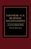 Japanese-U.S. Business Negotiations