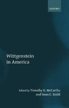 Wittgenstein in America - McCarthy, Timothy G. / Stidd, Sean C. (eds.)