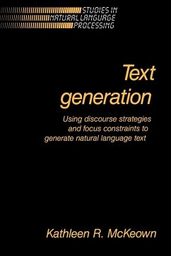 Text Generation - McKeown, Kathleen R.