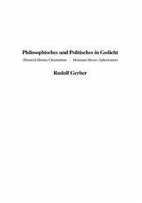 Philosophisches und Politisches in Gedicht
