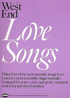 Cover West End Love Songs: songbook piano/vocal/guitar