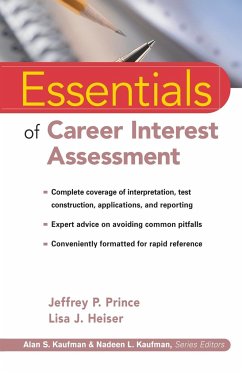 Essentials of Career Interest Assessment - Prince, Jeffrey P; Heiser, Lisa J