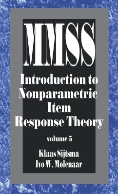 Introduction to Nonparametric Item Response Theory - Sijtsma, K.; Sijtsma, Klaas; Molenaar, Ivo W.