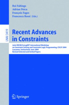 Recent Advances in Constraints - Faltings, Boi / Petcu, Adrian / Fages, Francois / Rossi, Francesca (eds.)