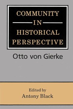 Community in Historical Perspective - Gierke, Otto Von