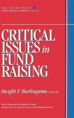 Critical Issues in Fund Raising - Burlingame, Dwight F. (Hrsg.)