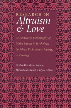 Research on Altruism & Love - Post, Stephen
