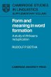 Form and Meaning in Word Formation - Bild 1