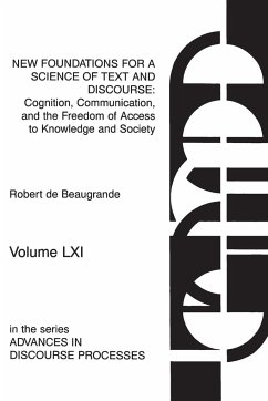 New Foundations for a Science of Text and Discourse - De Beaugrande, Robert