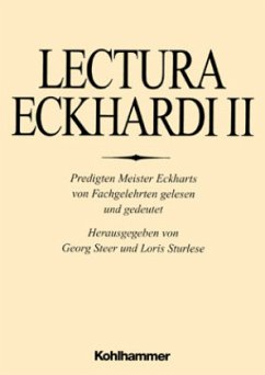 Lectura Eckhardi / Lectura Eckhardi 2 - Steer, Georg / Sturlese, Loris (Hgg.) / Gottschall, Dagmar (Koord.)