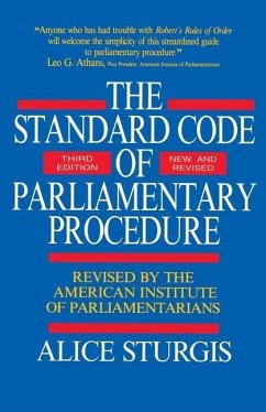 The Standard Code of Parliamentary Procedure - Sturgis, Alice