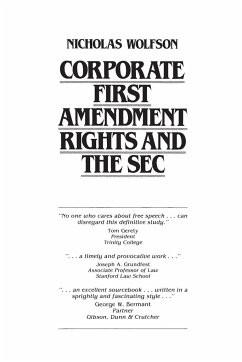 Corporate First Amendment Rights and the SEC - Wolfson, Nicholas