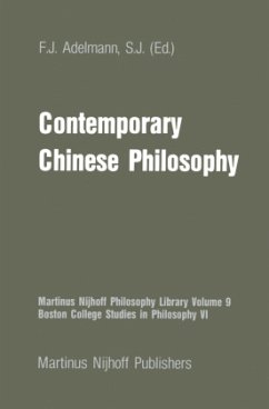 Contemporary Chinese Philosophy - Adelmann, F.J. (Hrsg.)