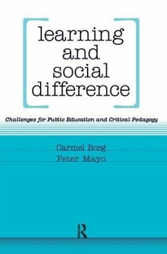 Learning and Social Difference - Mayo, Peter; Borg, Carmel