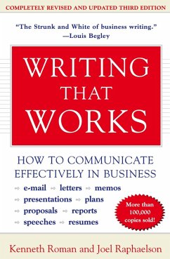 Writing That Works, 3rd Edition - Roman, Kenneth; Raphaelson, Joel