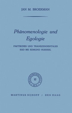 Phänomenologie und Egologie - Broekman, J.M. (Hrsg.)