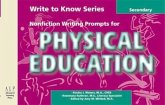 Write to Know: Nonfiction Writing Prompts for Secondary Physical Education: Write to Know
